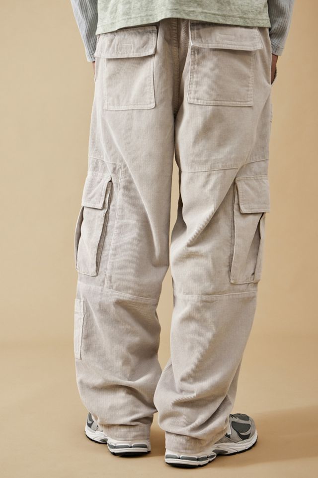 BDG Ecru Corduroy Cargo Pants #2