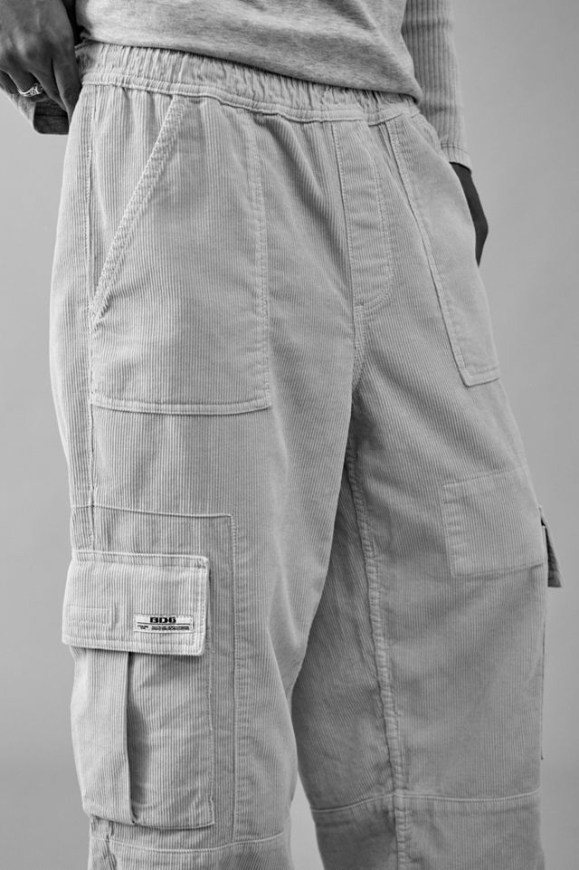 BDG Ecru Corduroy Cargo Pants #3