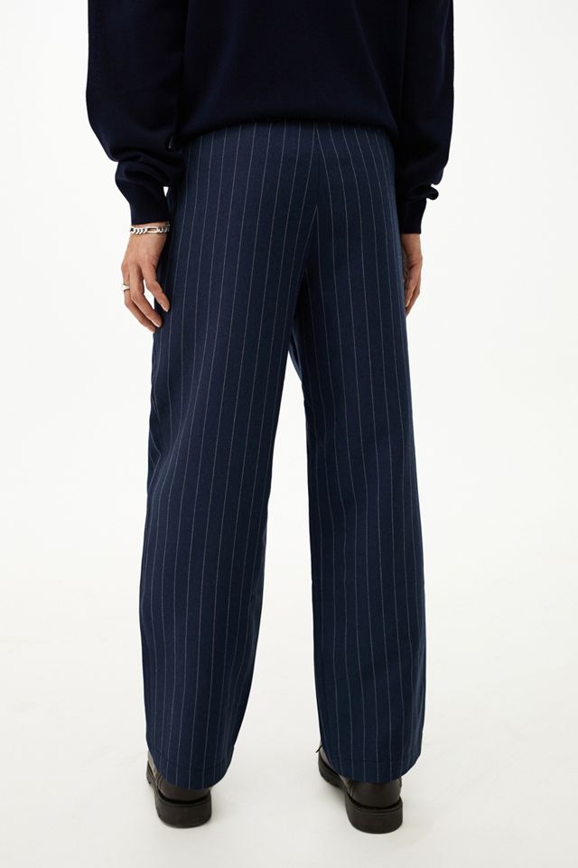 Pantalones inteligentes Loom Navy Pinstripe #2