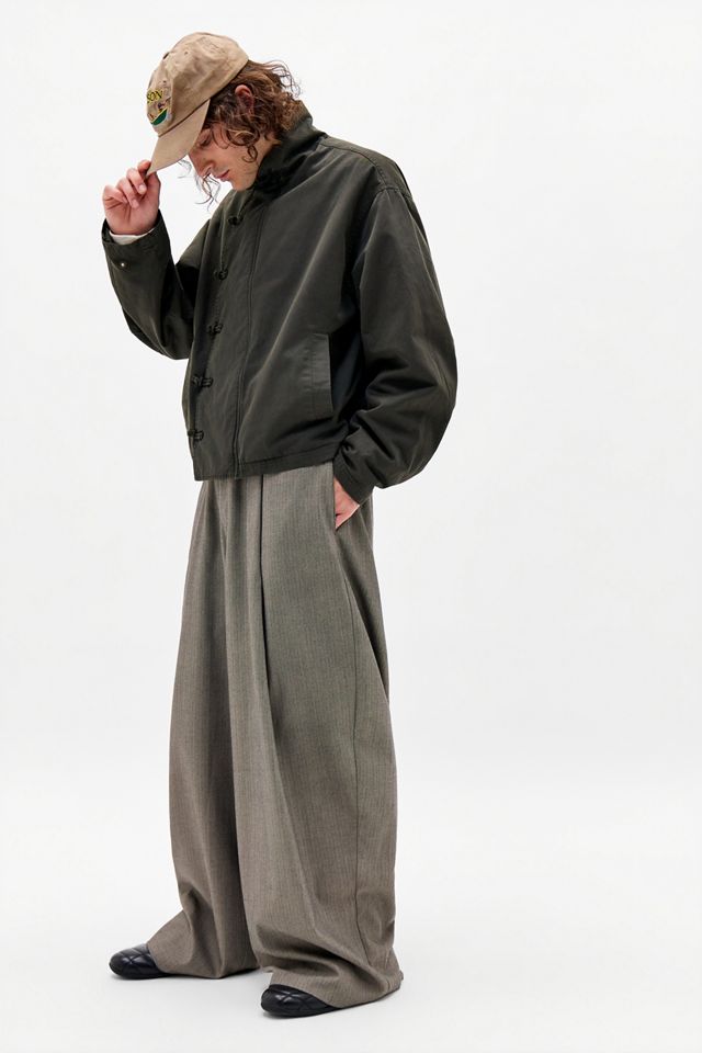 Archivis Gewaschene Schwarze Noa Kokon Plissierte Hose #1