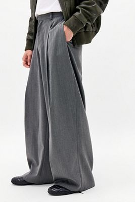 Archivis Grey Noa Cocoon Pleated Trousers