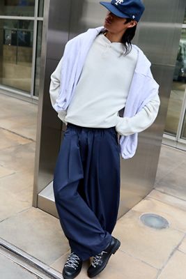 Pantaloni Baggy Essenziali Blu Marino Anglan