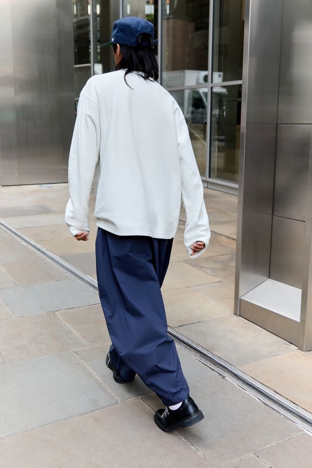 Pantaloni Baggy Essenziali Blu Marino Anglan #4