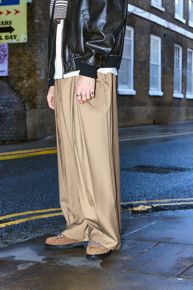 Anglan Beige Dart Baggy Ballon Hosen #2