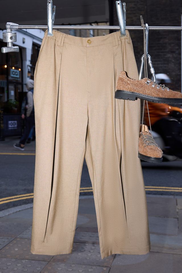 Anglan Beige Dart Baggy Ballon Hosen #5