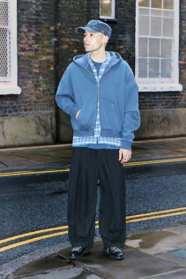 Pantalones Globo Dardo Azul Marino Anglan