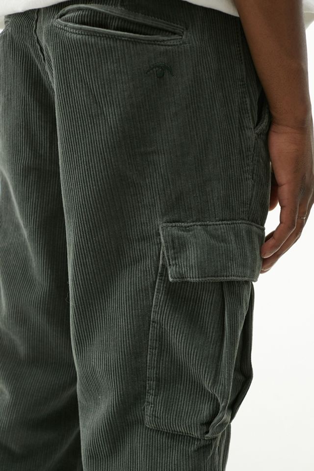 Temporary Collective UO Exclusive Olive Recycled Corduroy Cargo Trousers #3