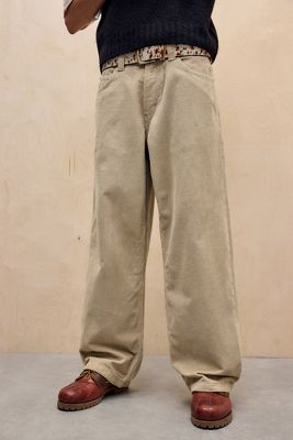 Temp Surf Co Jeans di velluto a coste beige Big Day