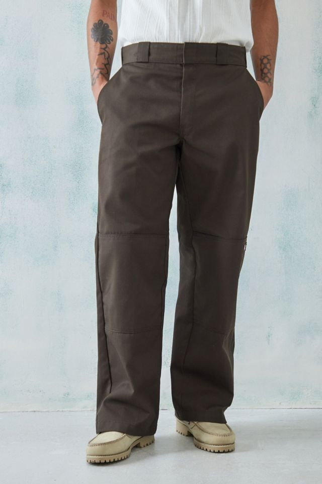 Dickies DOUBLE KNEE - Trousers - dark brown 