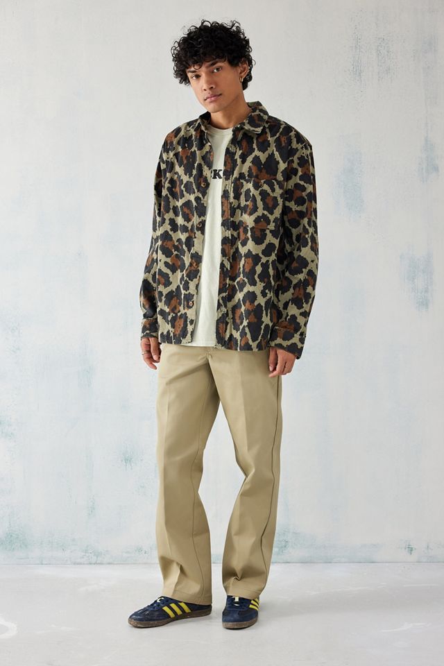 Dickies Khaki 873 Slim Straight Work Trousers #2