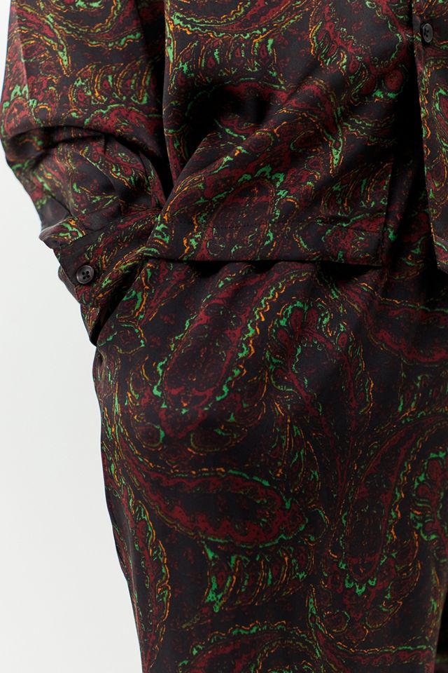 Loom – Pyjamahose in Braun mit Paisleymuster #3