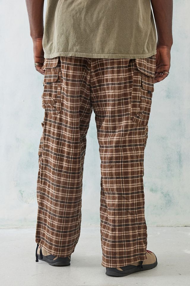 UO Nomad Brown Check Belted Climber Pants #2
