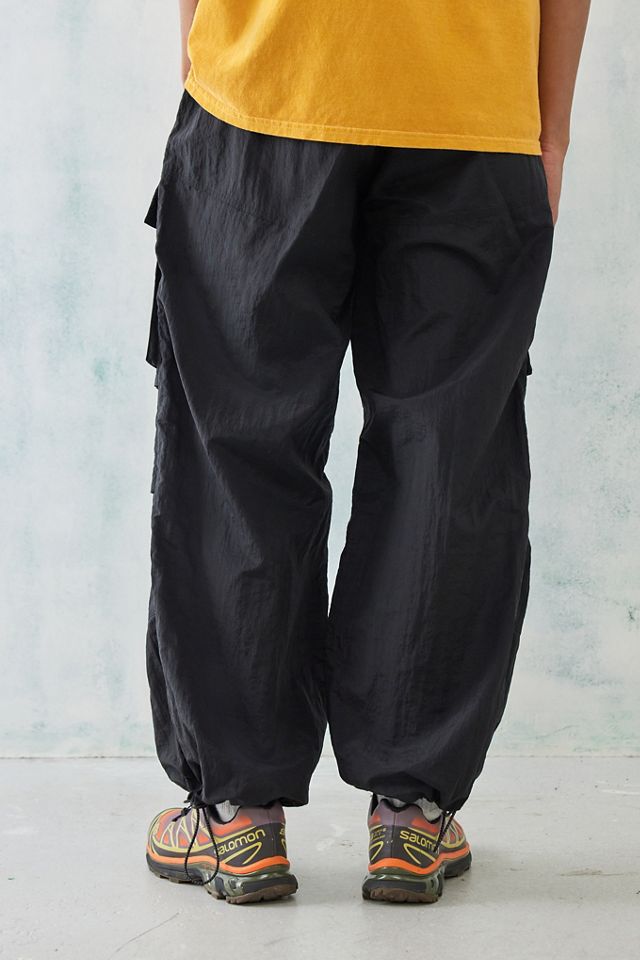 iets frans... Pantalon de randonnée en nylon iridescent noir #2