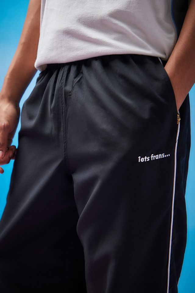 iets frans... Finn Black Microfiber Track Pants #3