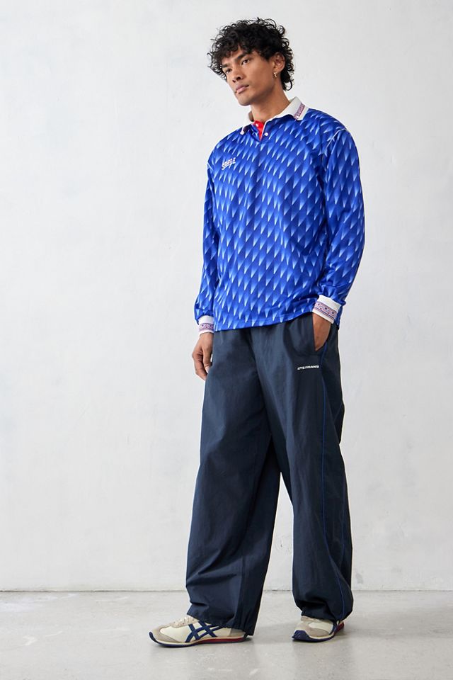 iets frans... Navy Baggy Track Pants  #1