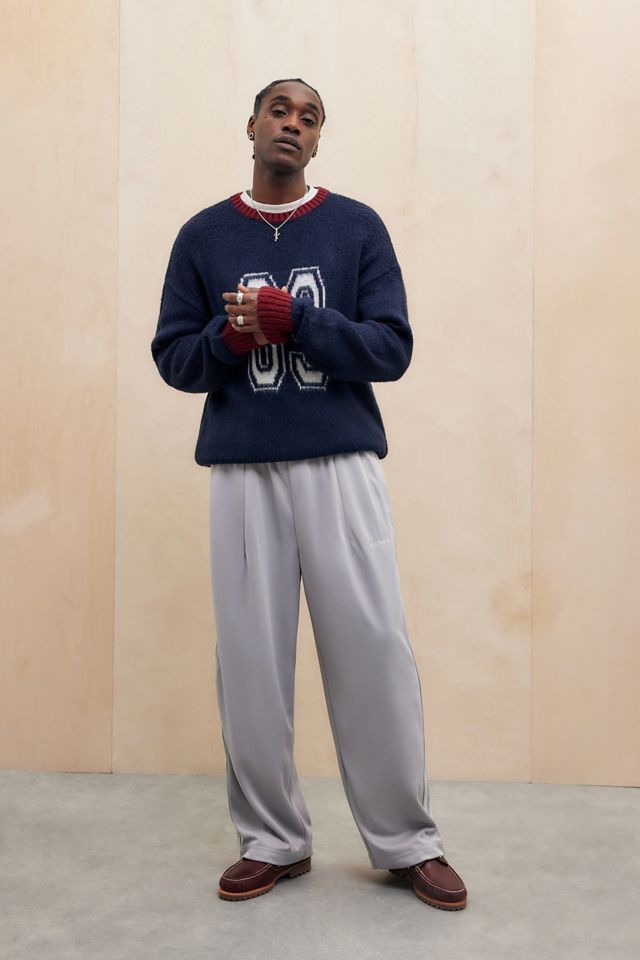 iets frans... Grey Tricot Track Pants #4