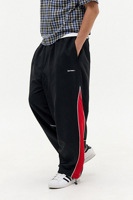 Iets frans. Pantalon de jogging en microfibre noire Harri en taille: TTP - iets frans... - Modalova