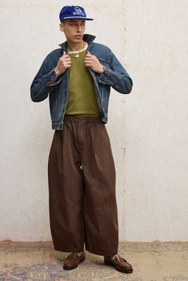 Pantalones de Popelina Malachi Marrones Loom