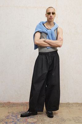 Loom Black Malachi Poplin-Hose