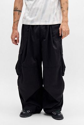 iets frans... XL Poplin Baggy Cargo Trousers