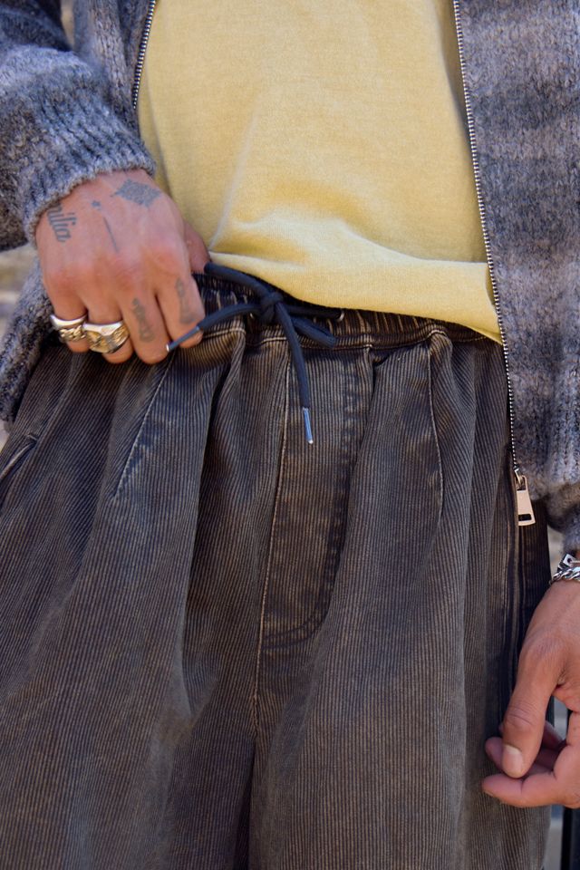 Ayker Corduroy Drawstring Cargo Trousers #3