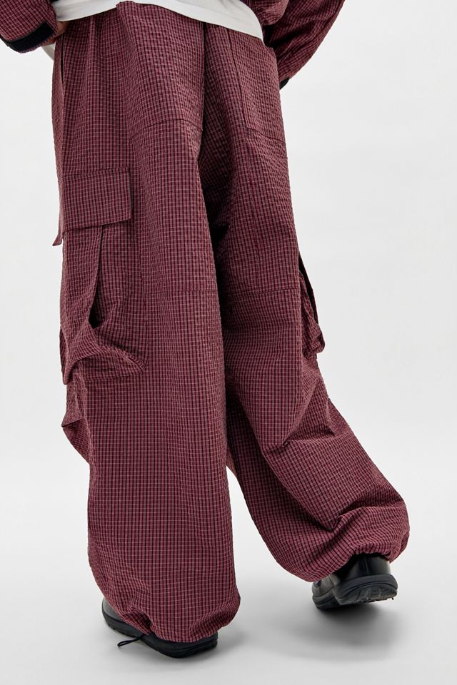 iets frans... XL Baggy Check Cargo Trousers #3