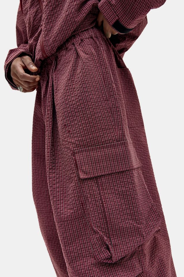 iets frans... XL Baggy Check Cargo Trousers #4