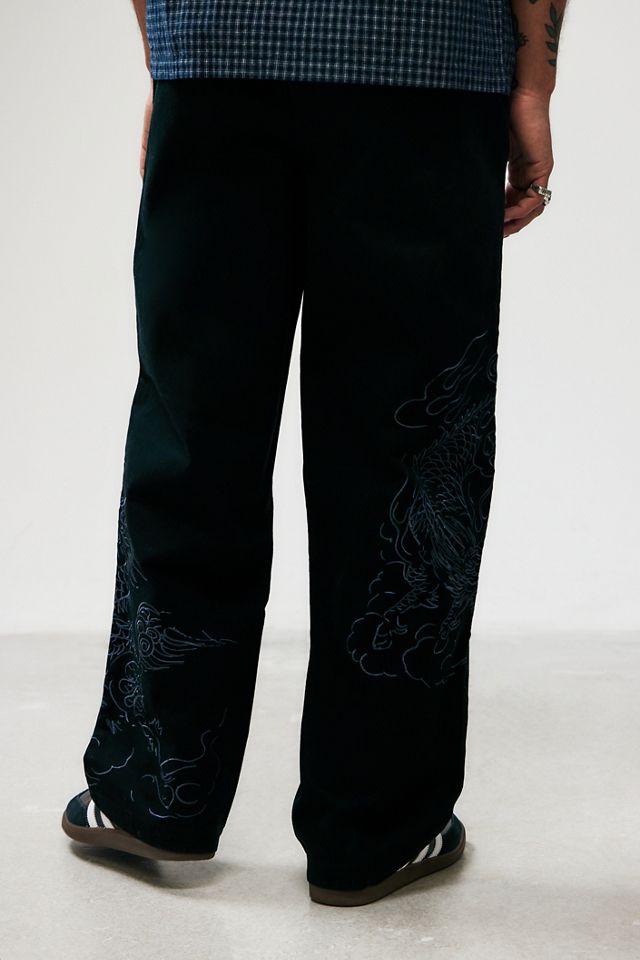 Ed Hardy UO Exclusive Black Dragon Beach Pants #2