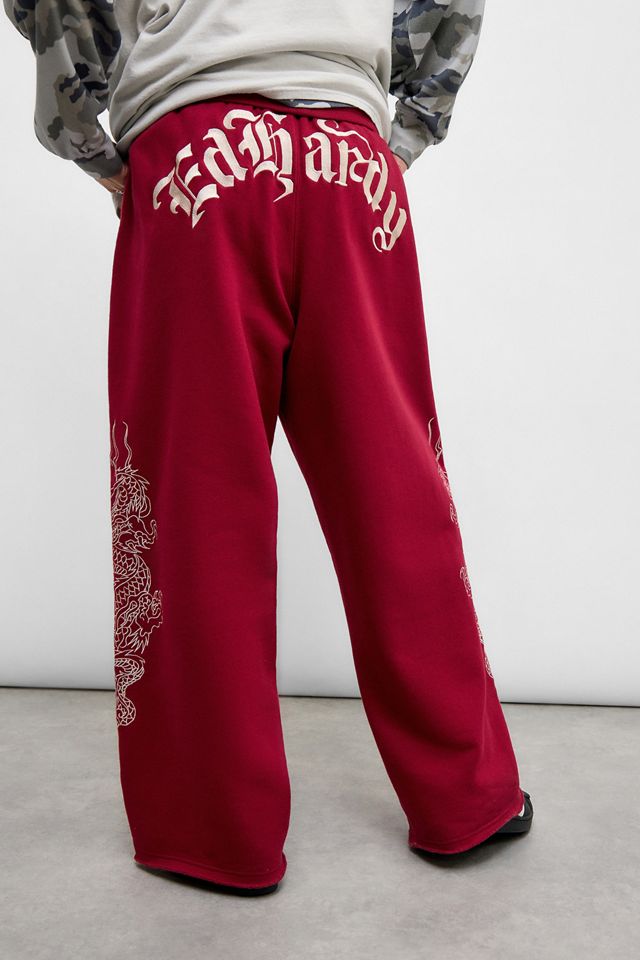 Ed Hardy UO Exclusive Red Dragon Wide Leg Joggers #2