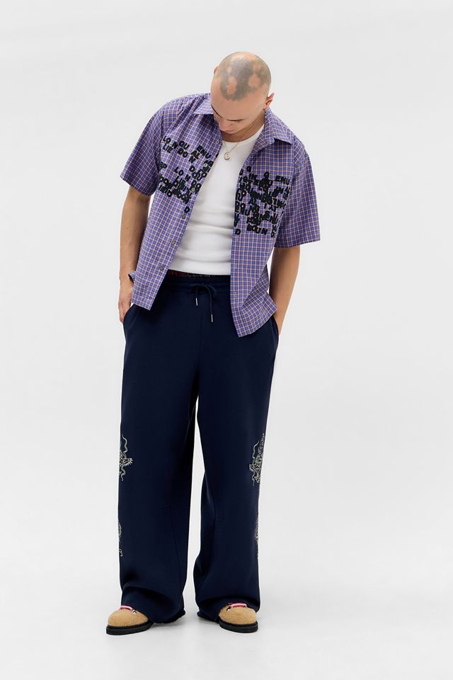 Ed Hardy Pantaloni della tuta a gamba larga Blue Dragon esclusiva UO #2
