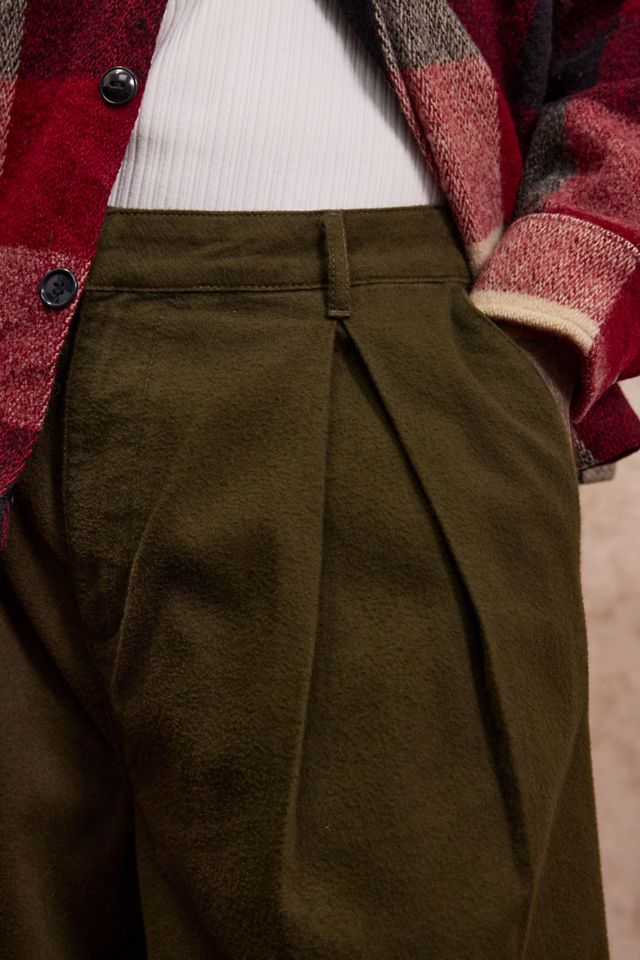 Pantalones Loom Caqui Greer de Pliegues #2