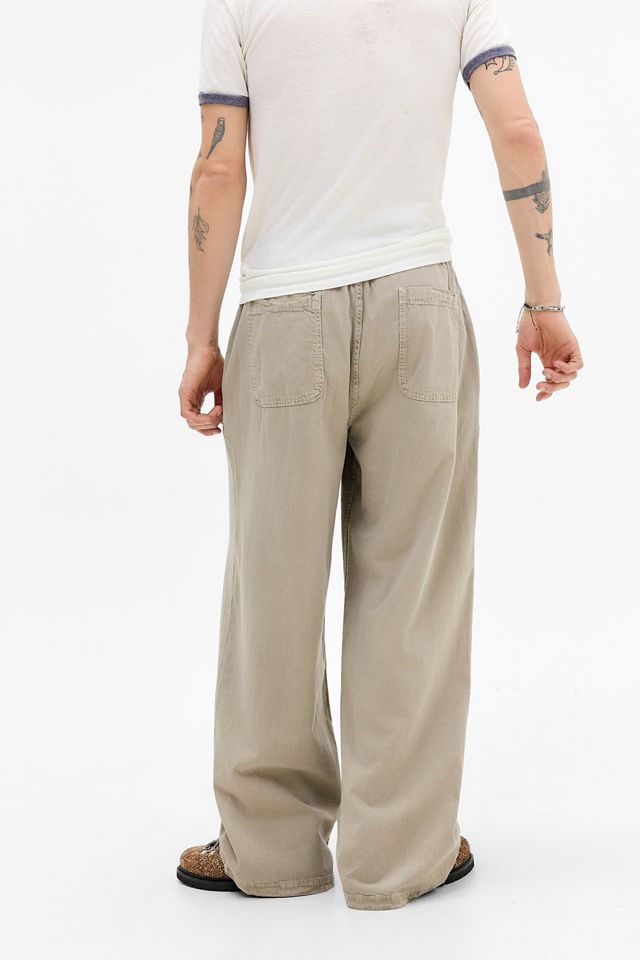 BDG Stone Gerade Geschnittene Leinenhose #3