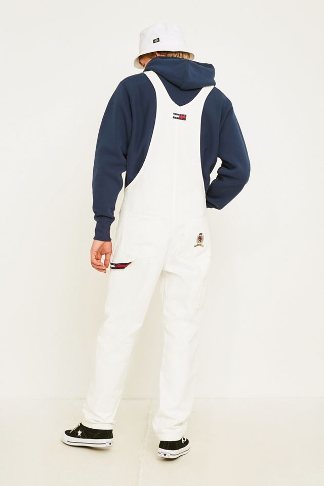 Tommy Jeans Crest Collection White Denim Dungarees #1