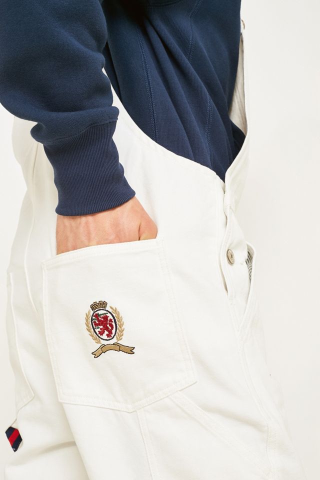 Tommy Jeans Crest Collection White Denim Dungarees #2