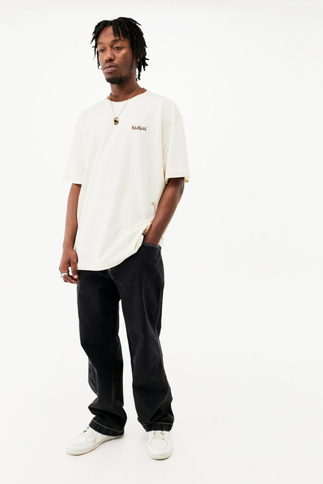 Pantaloni Kickers UO Exclusive Neri a Gamba Dritta #2