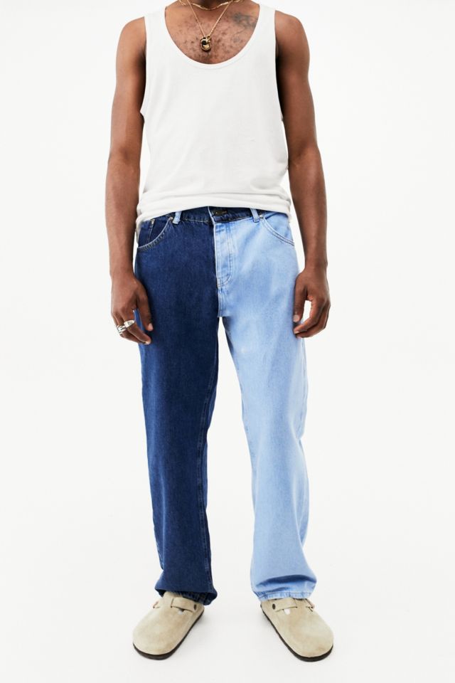 The Ragged Priest Light Blue Mid-Wash Dual Jeans | Urban Outfitters UK