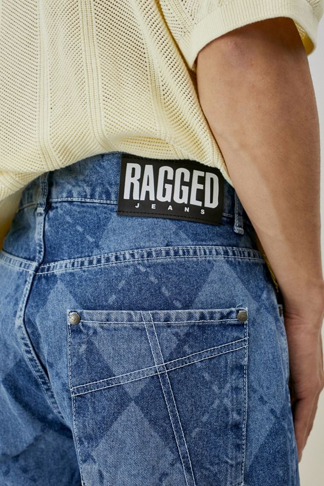 The Ragged Priest Blue Argyle Boarder Jeans #1