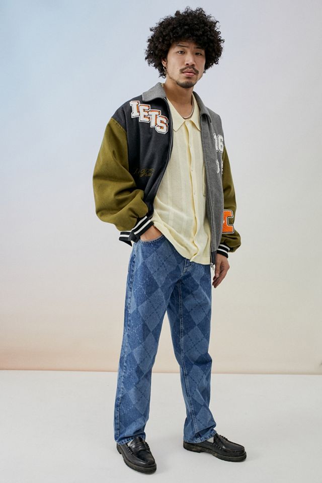 The Ragged Priest Blue Argyle Boarder Jeans #2