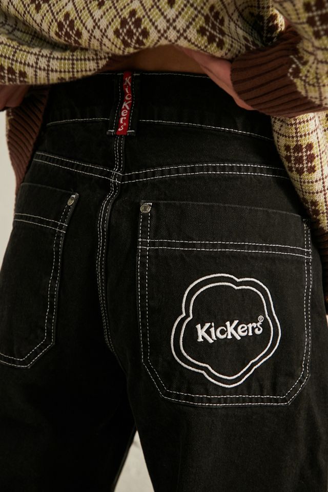 Kickers UO Exclusive Washed Black Straight Leg Jeans #1
