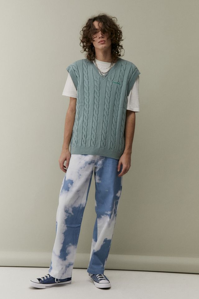 Jaded London Cloud Print Skate Jeans | Urban Outfitters UK