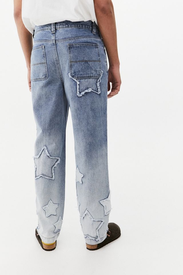 Jaded London Star Applique Denim Jeans | Urban Outfitters UK
