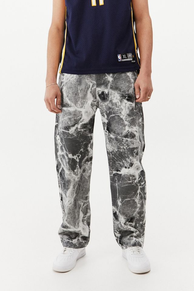 Jaded London – Oversized-Jeans in Grau mit Marmorprint  #1