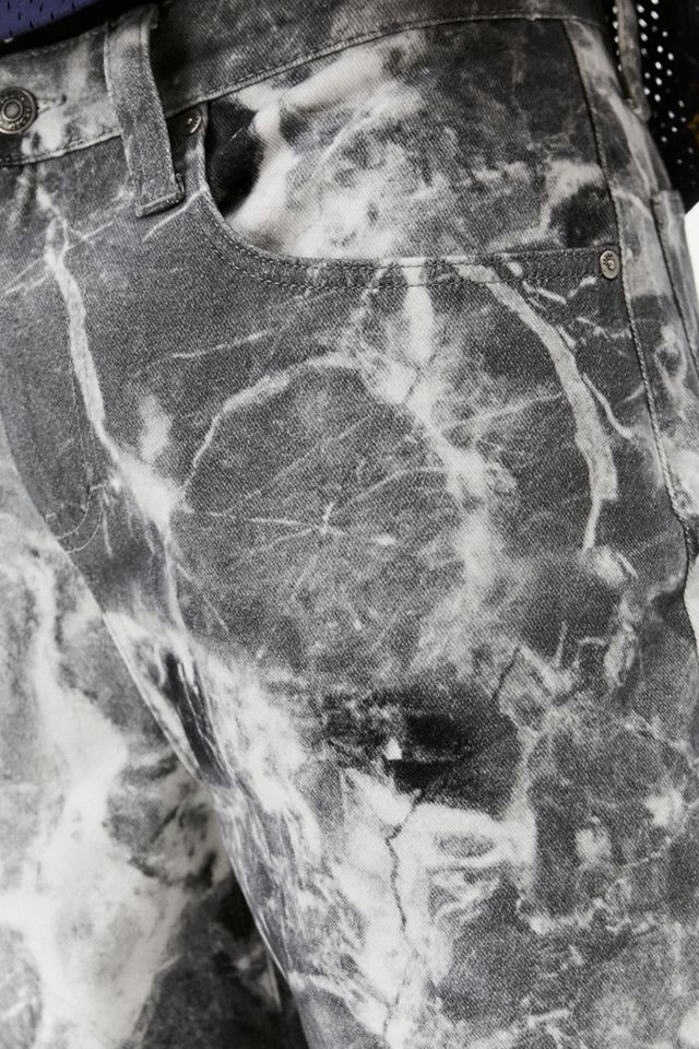 Jaded London – Oversized-Jeans in Grau mit Marmorprint  #3