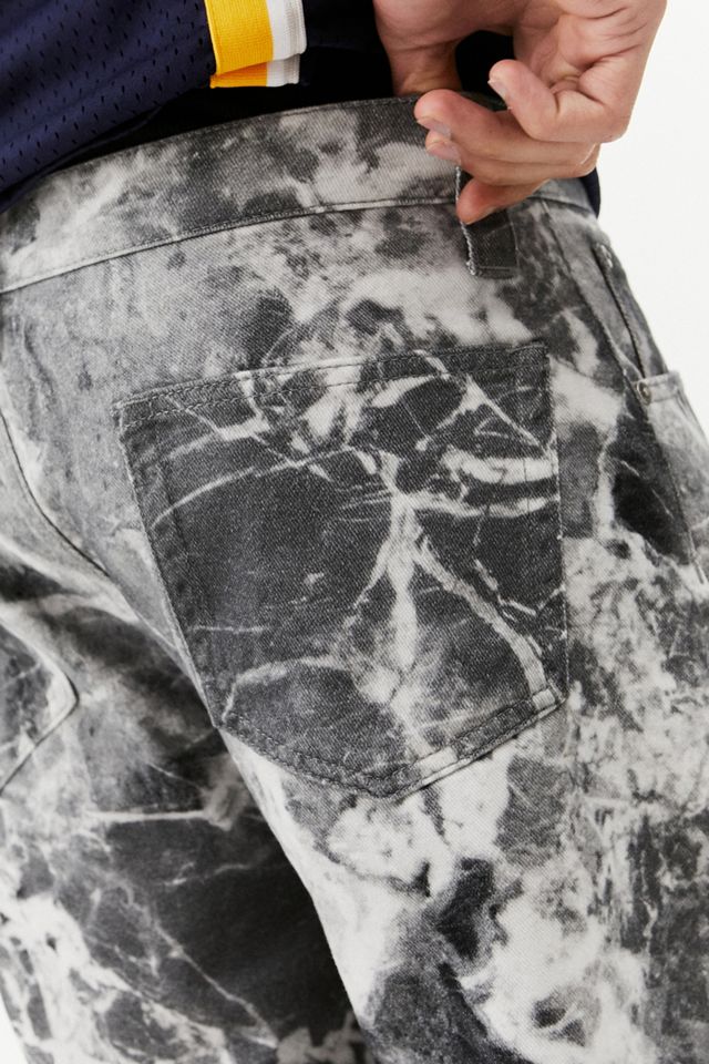 Jaded London – Oversized-Jeans in Grau mit Marmorprint  #4