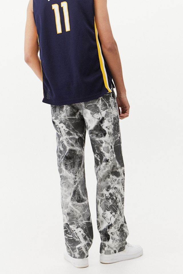 Jaded London – Oversized-Jeans in Grau mit Marmorprint  #5