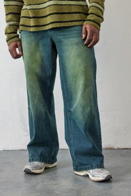 Jaded London Tinted Blue Colossus Jeans | Urban Outfitters UK