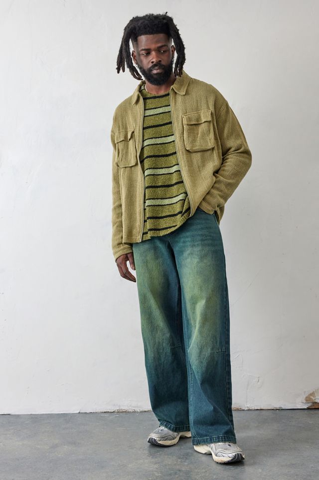 Jaded London – Jeans „Colossus" in Blau mit Färbung #1
