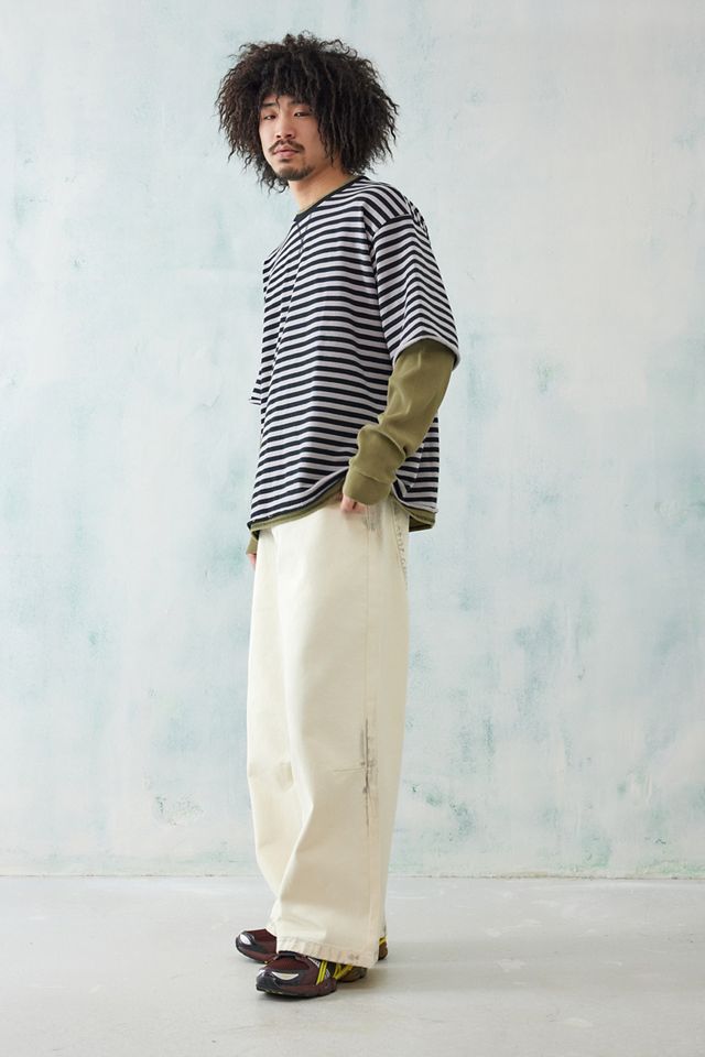 Jaded London - Jean Colossus blanc effet sali #2