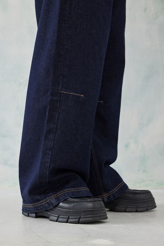 Jaded London Jeans a vita bassa Raw Indaco #1