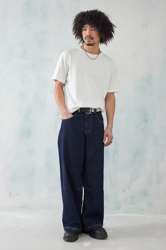 Jaded London Jeans a vita bassa Raw Indaco #2